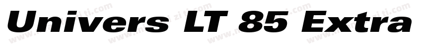 Univers LT 85 Extra Black Oblique字体转换